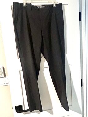 Men's Tailored Charcoal Gray Dress Pants